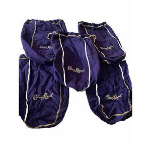 Bakers Dozen (13)  Crown Royal XL Purple Bags W/gold Drawstring Bags 12”